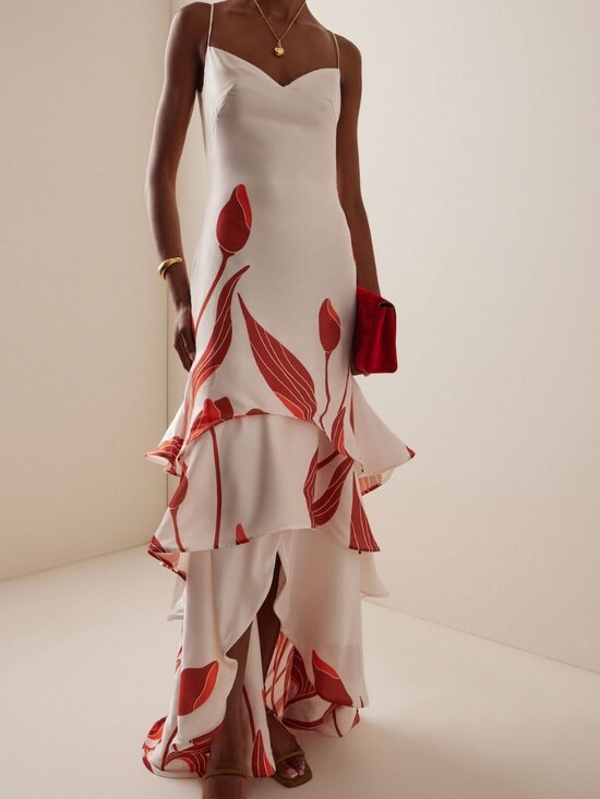 ANDRES OTALORA Dresses & Skirts - ANDRES OTALORA Arte Mio Tulip-Printed Maxi Dress
